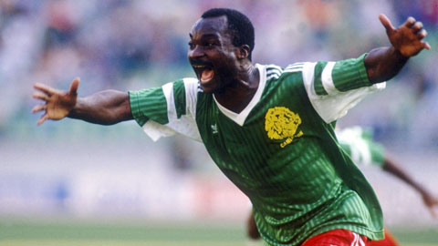 Huyền thoại bóng đá Cameroon Roger Milla thời trẻ